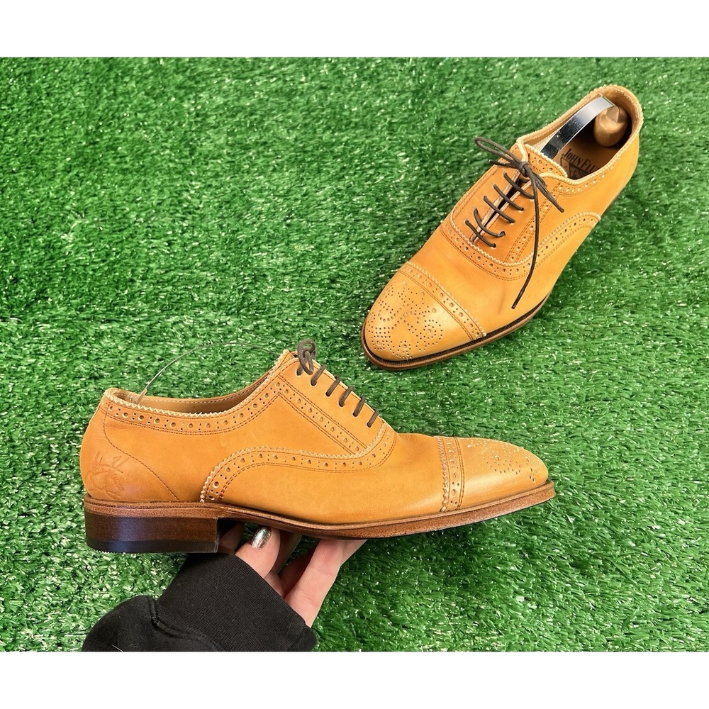 John Fluevog Brandenburg Classic Capped Toe Brogue Shoes Men 5 Women 7